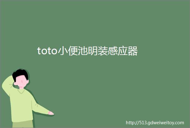 toto小便池明装感应器